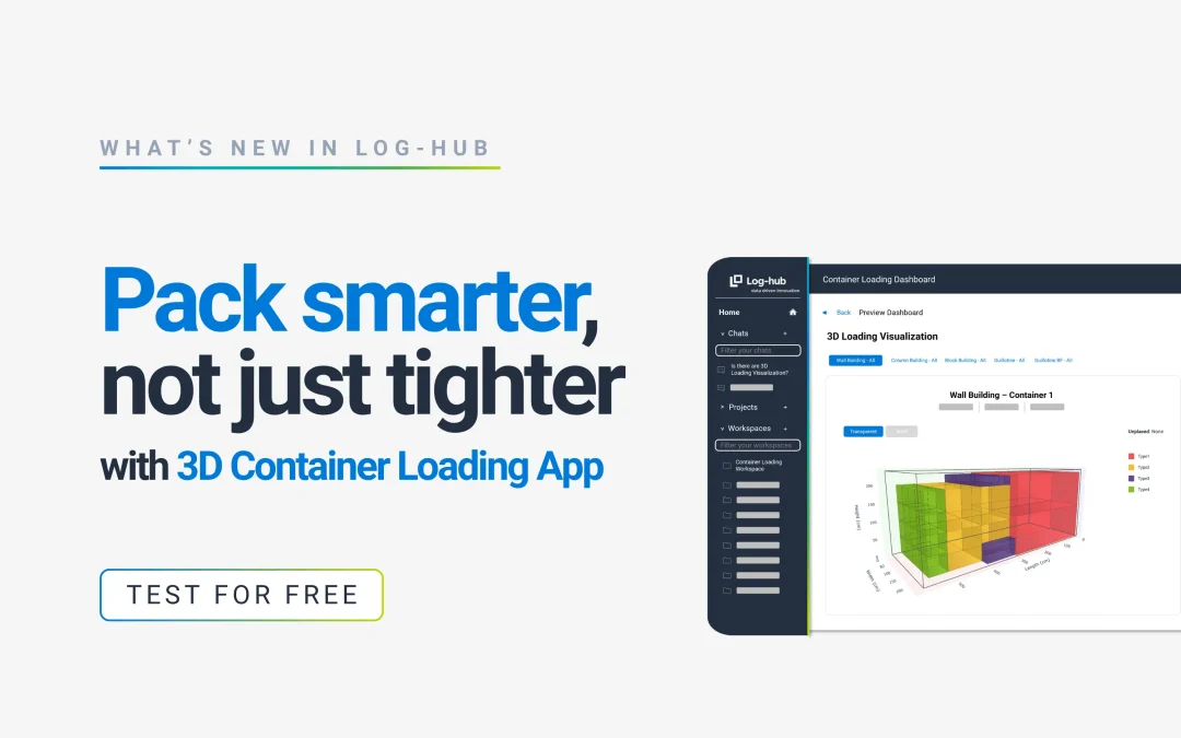 Log-hub Launches 3D Container Loading App to Cut Containers and Costs Through Real-World Load Planning 